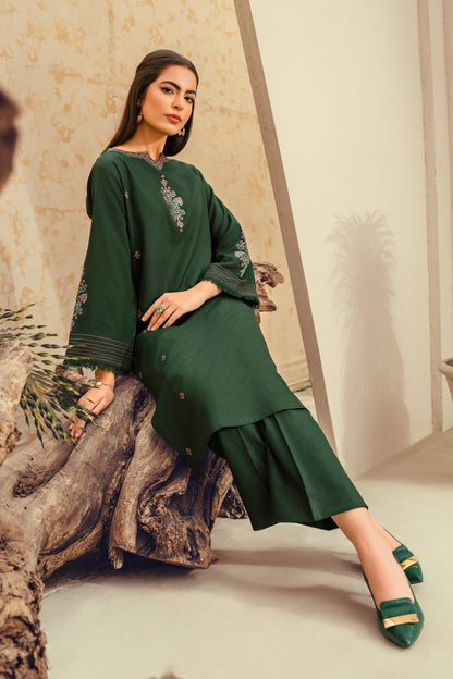 Emerald-2 Piece Embroidered Stitched Marina Suit