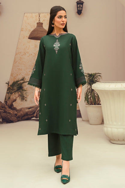 Emerald-2 Piece Embroidered Stitched Marina Suit