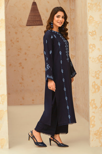 Sapphire-3 Piece Embroidered Stitched Marina Suit