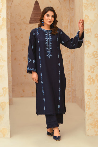 Sapphire-3 Piece Embroidered Stitched Marina Suit