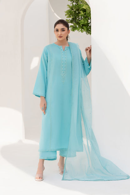 Tulip - 3 Piece Embroidered Stitched Lawn Suit