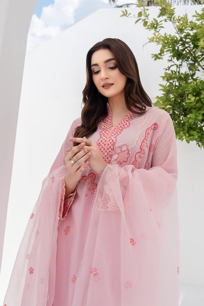 Lotous - 3 Piece Embroidered Stitched Lawn Suit