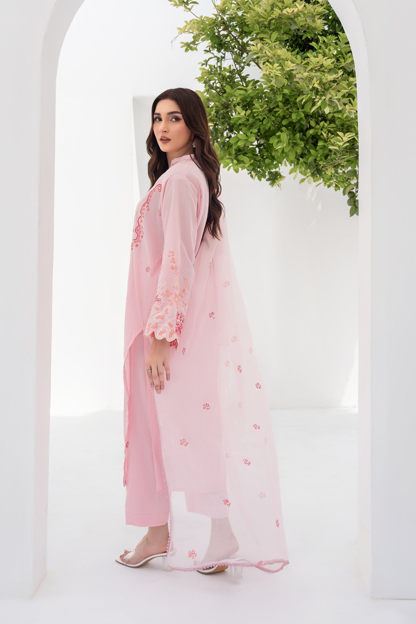 Lotous - 3 Piece Embroidered Stitched Lawn Suit