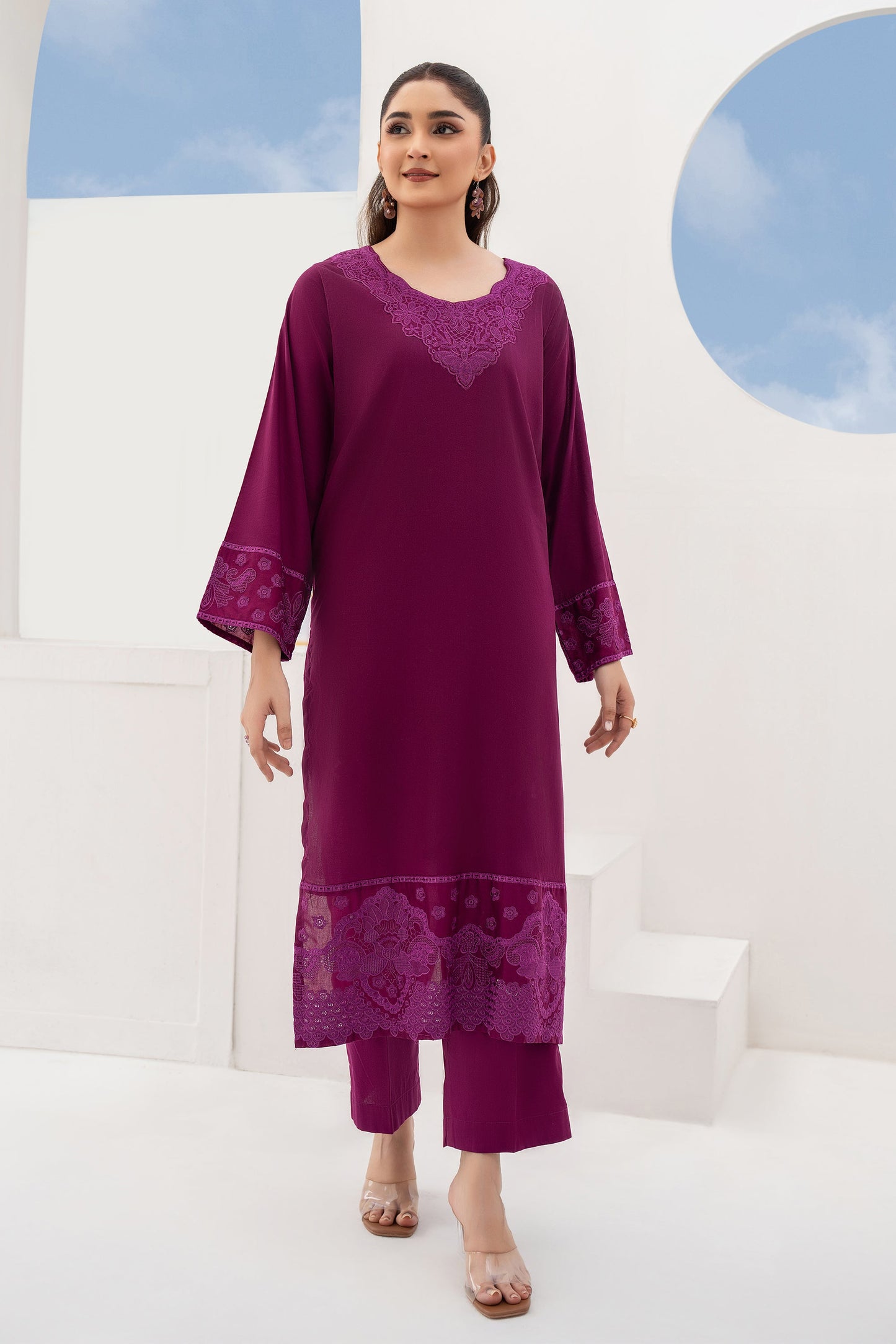 BLUEBELL - 3 Piece Embroidered Stitched Lawn Suit