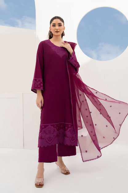 BLUEBELL - 3 Piece Embroidered Stitched Lawn Suit