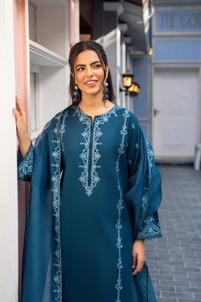 Iris-3PC Stitched Lawn Suit