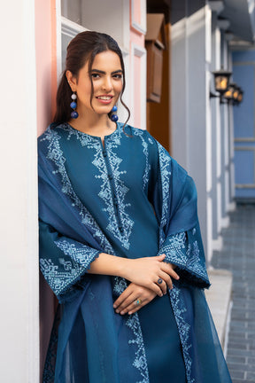 Iris-3PC Stitched Lawn Suit