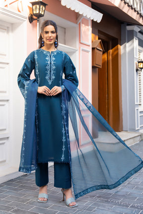 Iris-3PC Stitched Lawn Suit