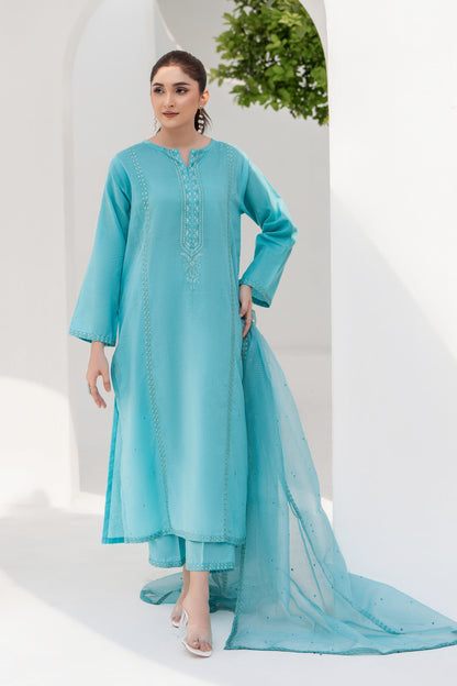 Tulip - 3 Piece Embroidered Stitched Lawn Suit