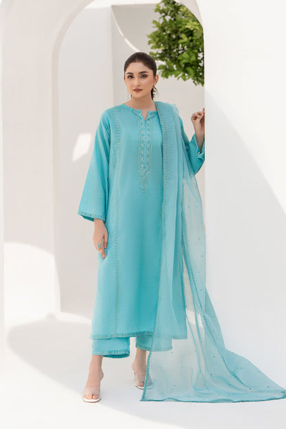 Tulip - 3 Piece Embroidered Stitched Lawn Suit